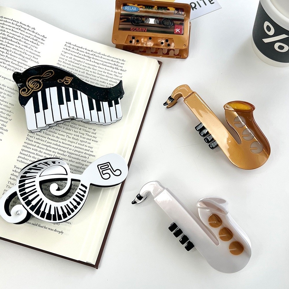 Musical Instrument Videos - New Acetic Acid Acetate Hair Claw