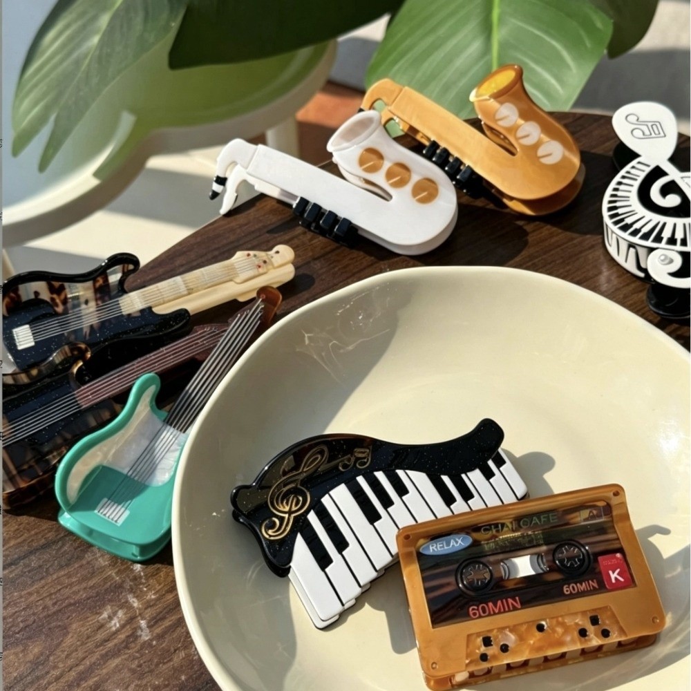 Musical Instrument Videos - New Acetic Acid Acetate Hair Claw
