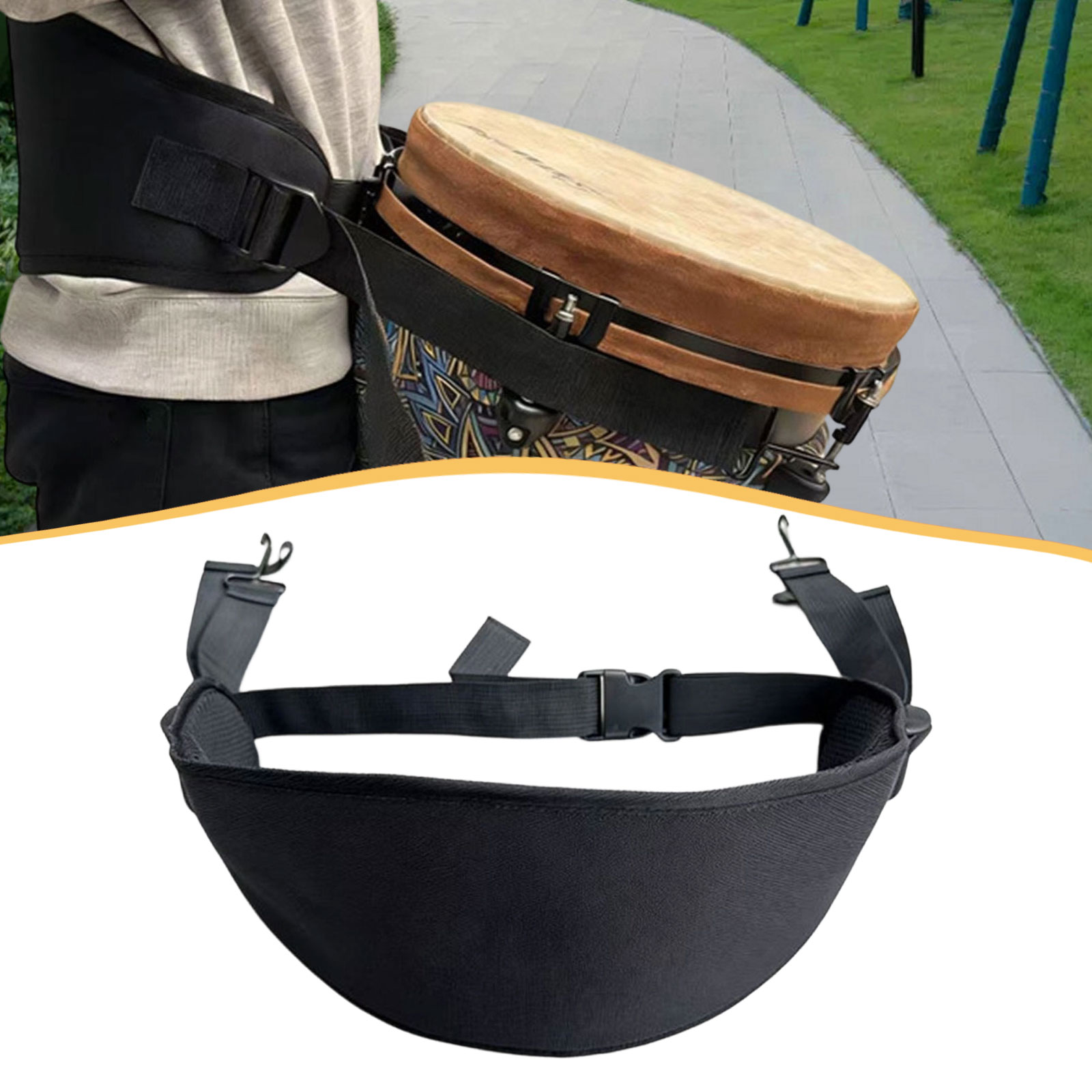 Musical Instrument Africa - Adjustable Djembe Waist Strap African Hand