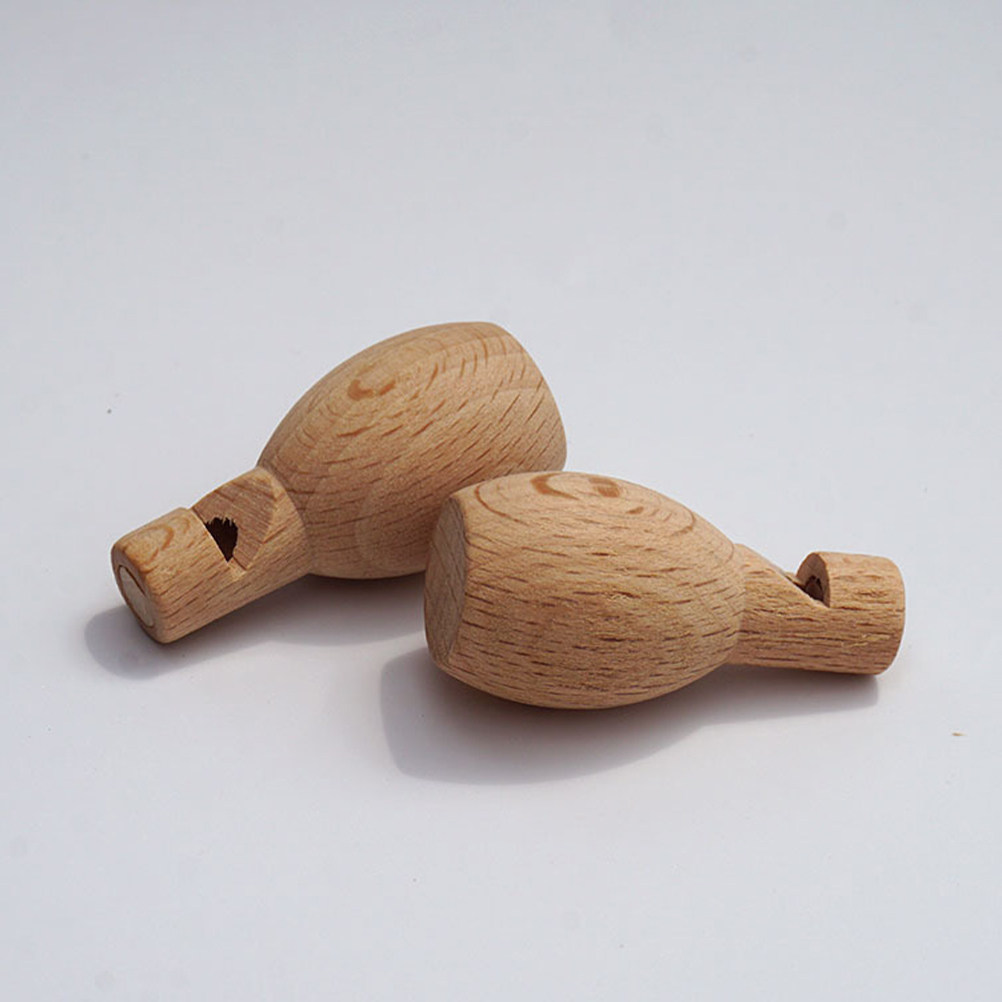 Musical Instrument Diy For Kids - 4Pcs Wooden Unfinished Whistle Kids Musical
