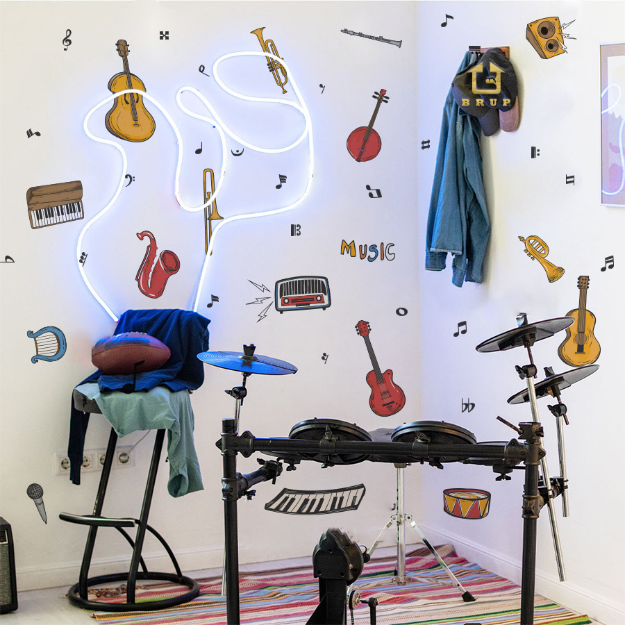 Musical Instruments Wall Stick - Musical Instrument Diy For Kids 评论和价格