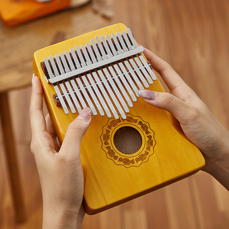 Hluru 17 Key Kalimba Finger Pi - Musical Instrument Kalimba 评论和价格