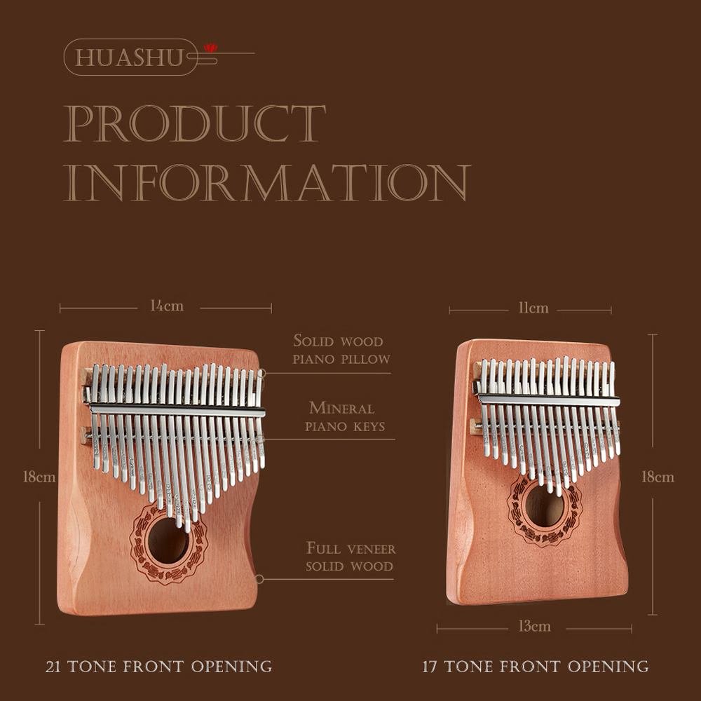 Hluru 17 Key Kalimba Finger Pi - Musical Instrument Kalimba 评论和价格