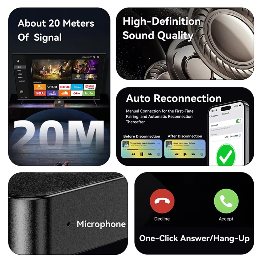 Bluetooth 6.0 Receiver 3.5mm A - Musical Instrument Amplifier 评论和价格