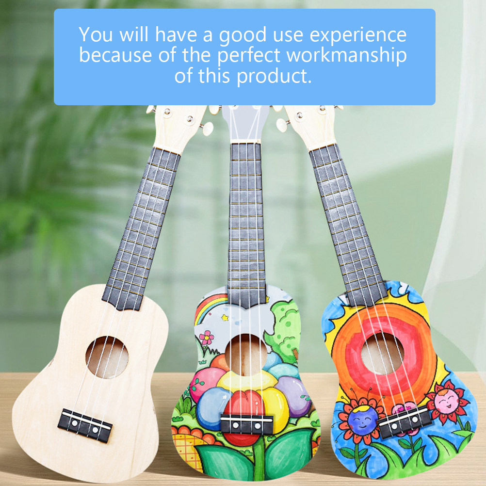 1Set DIY Ukulele Making Kit Wo - Musical Instrument Diy For Kids 评论和价格
