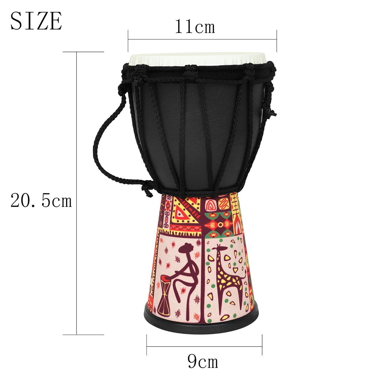 African Drum 4 Inch Handmade T - Musical Instrument Africa 评论和价格