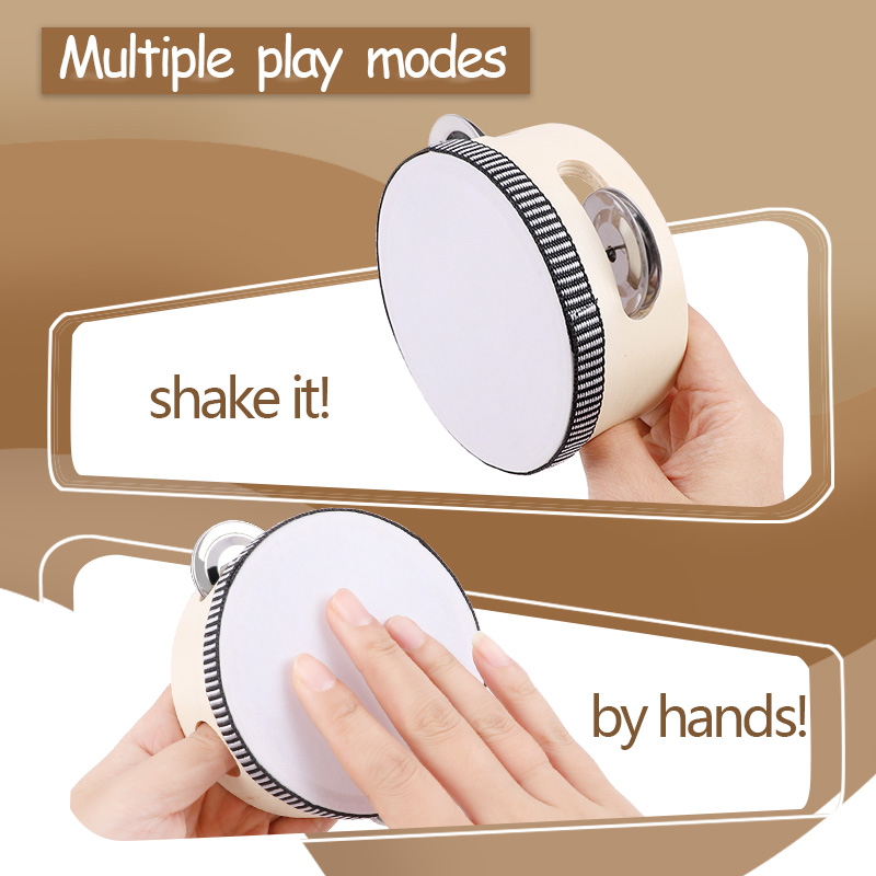 6-24Pcs 10cm Tambourine Drums  - Djembe Hand Drum 评论和价格