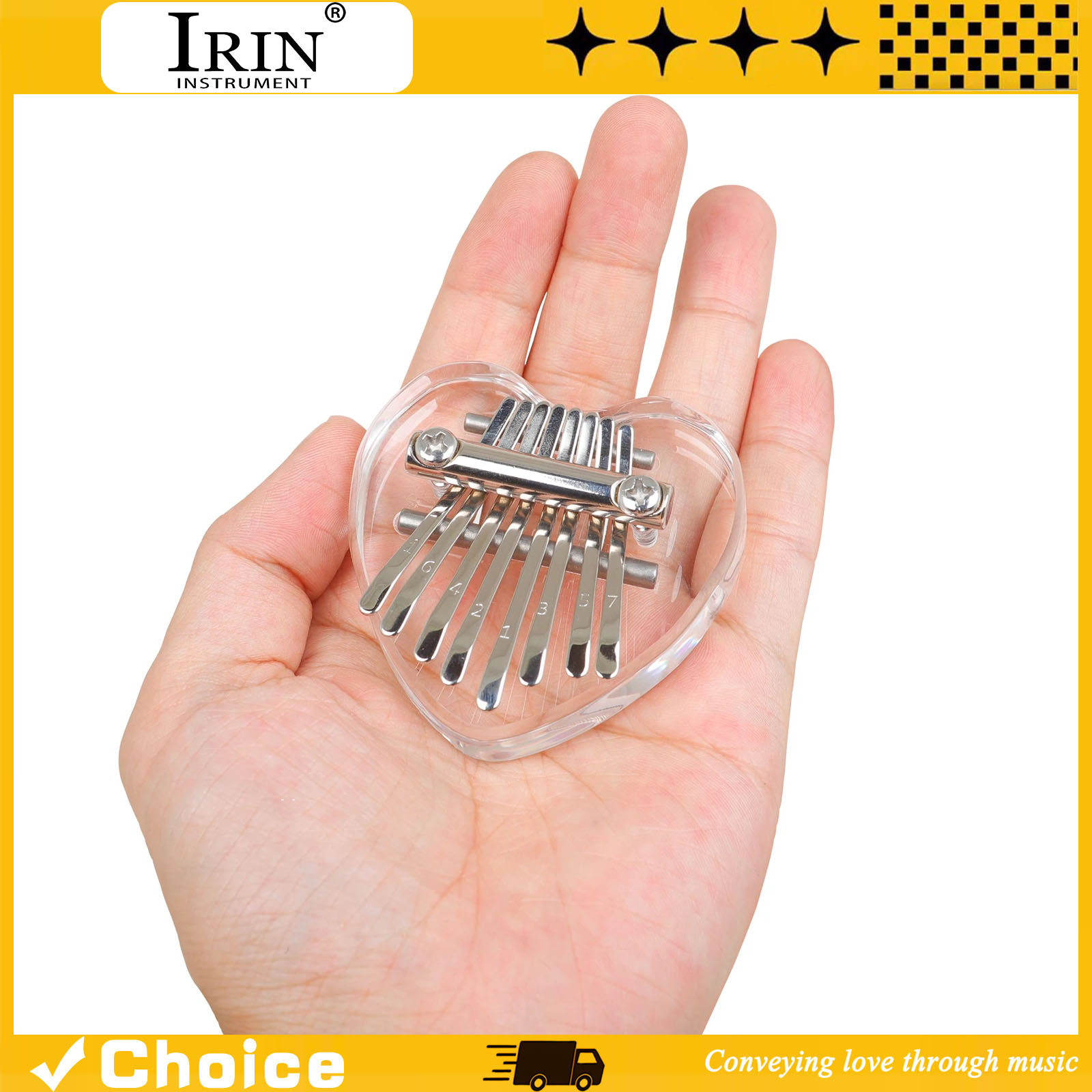 8-Key Kalimba Mini Thumb Piano - Musical Instrument Kalimba 评论和价格