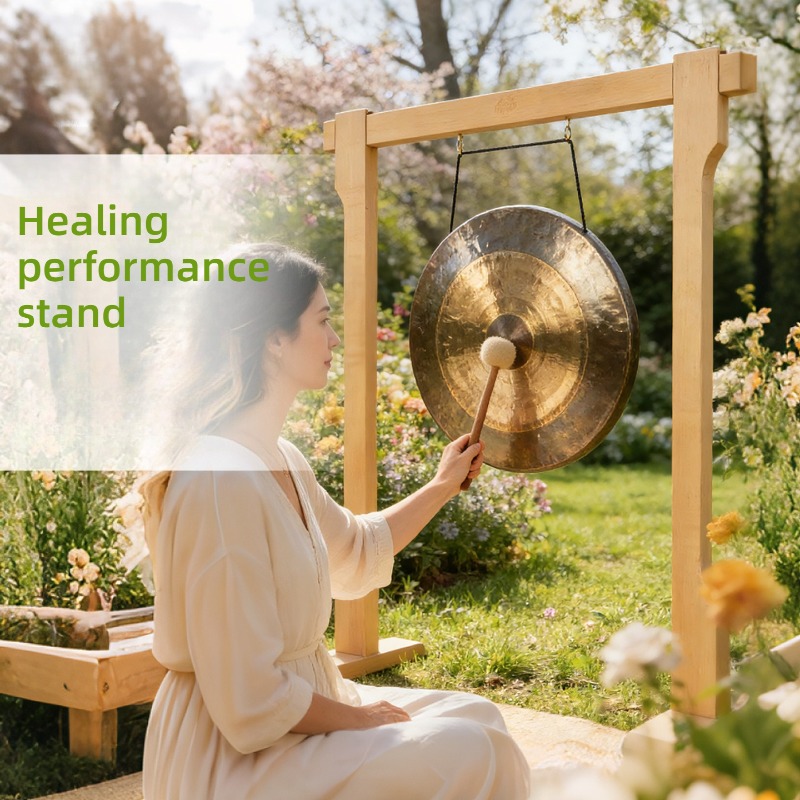 Solid Wood Bolded Gong Stand P - Musical Instrument Accessories 评论和价格
