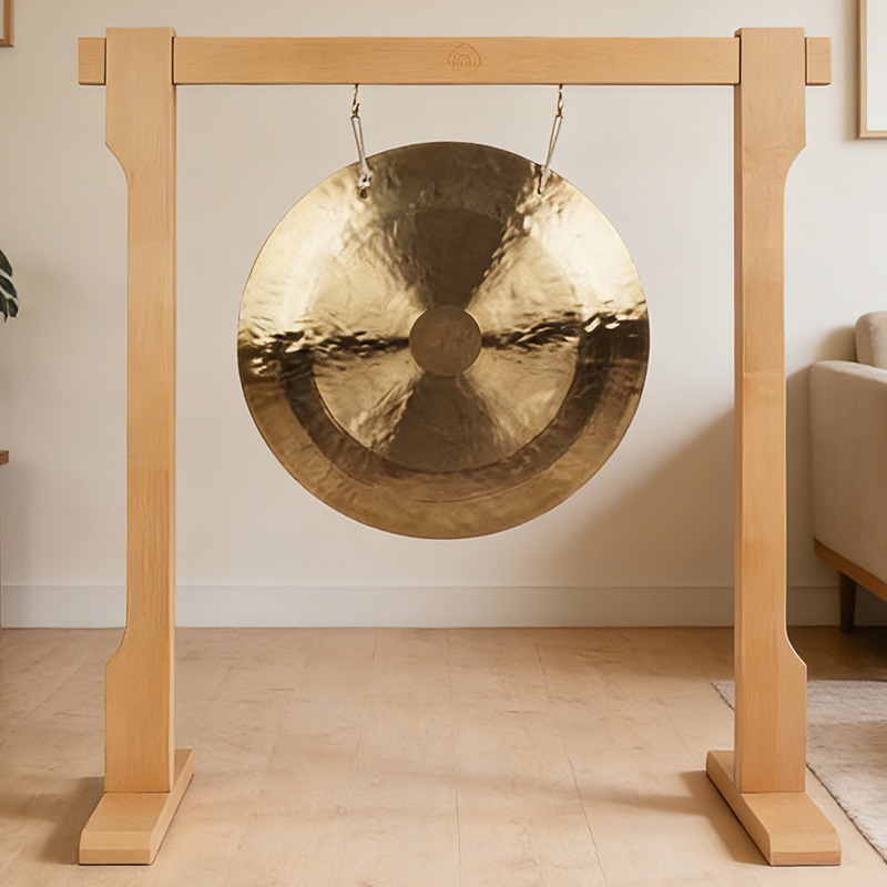 Solid Wood Bolded Gong Stand P - Musical Instrument Accessories 评论和价格