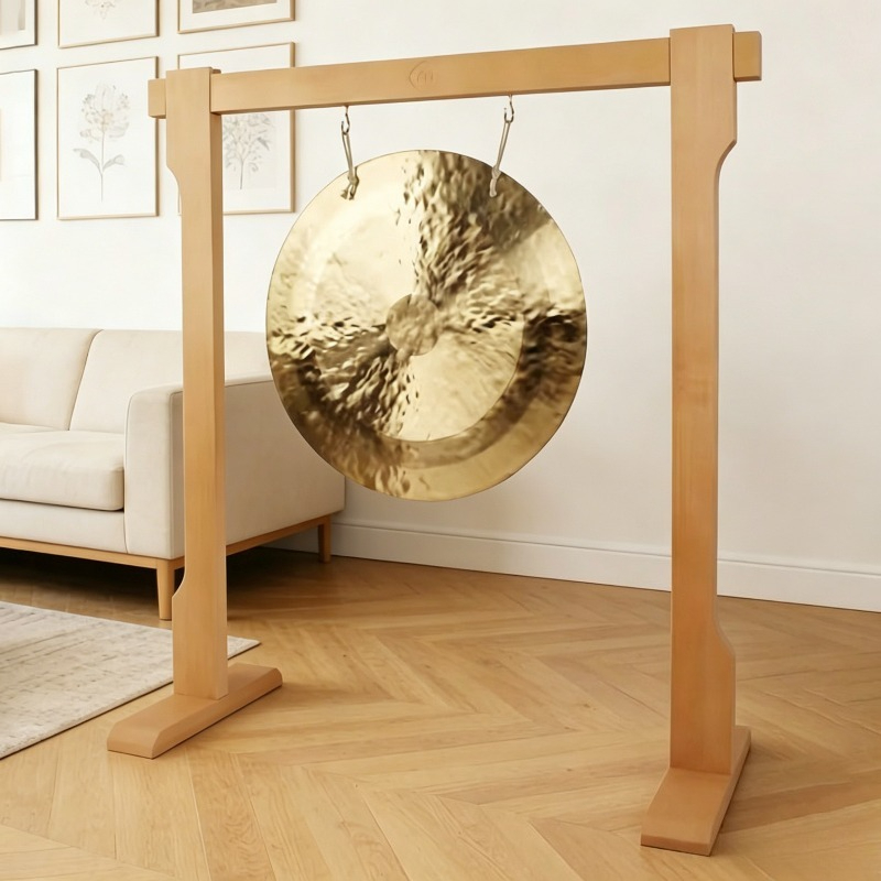 Solid Wood Bolded Gong Stand P - Musical Instrument Accessories 评论和价格