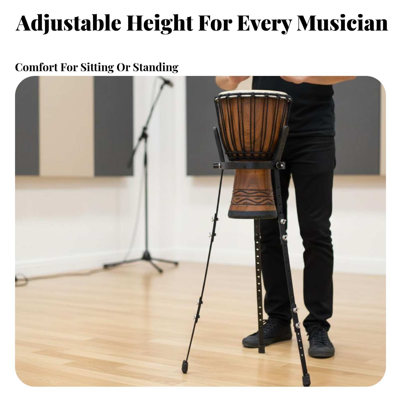 Djembe Stand Universal Fit Afr - Djembe Hand Drum 评论和价格
