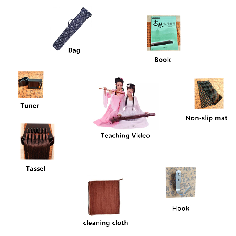 SevenAngel Guqin HunDun 7-Stri - Musical Instrument Videos 评论和价格