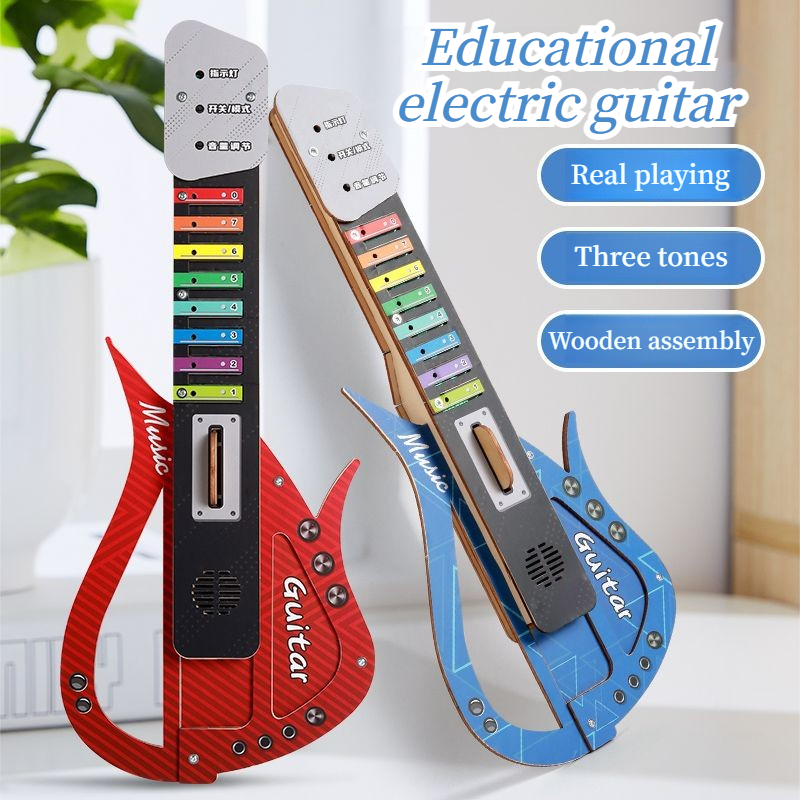 Wooden DIY Electric Guitar Kit - Musical Instrument Diy For Kids 评论和价格