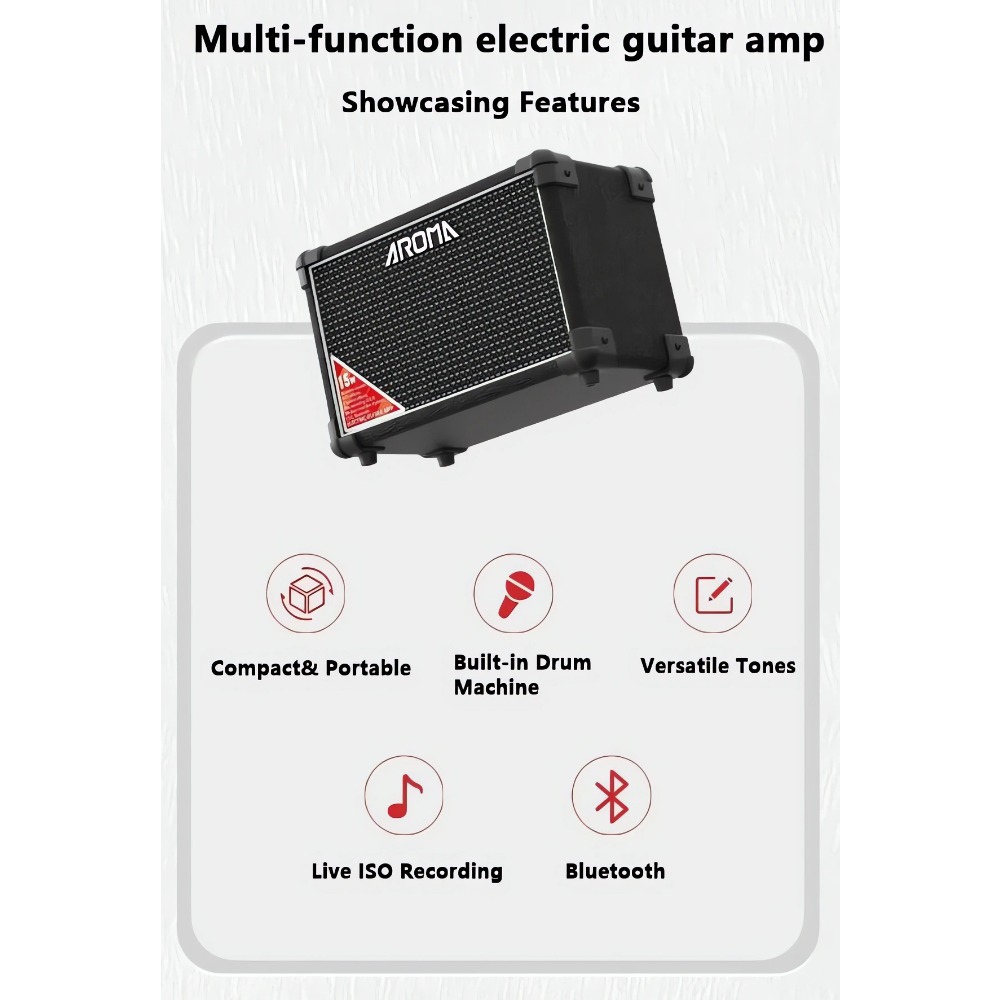 AROMA TM-15S 15W Portable Elec - Musical Instrument Amplifier 评论和价格