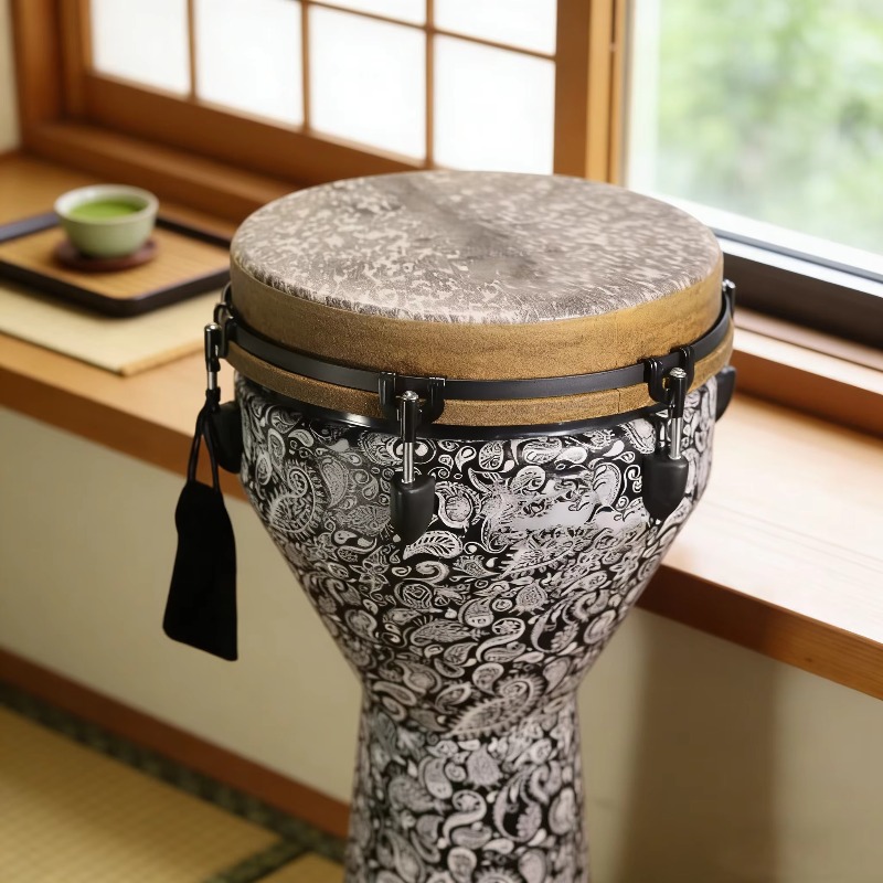 12inch Eco Friendly Wooden Dje - Djembe Hand Drum 评论和价格