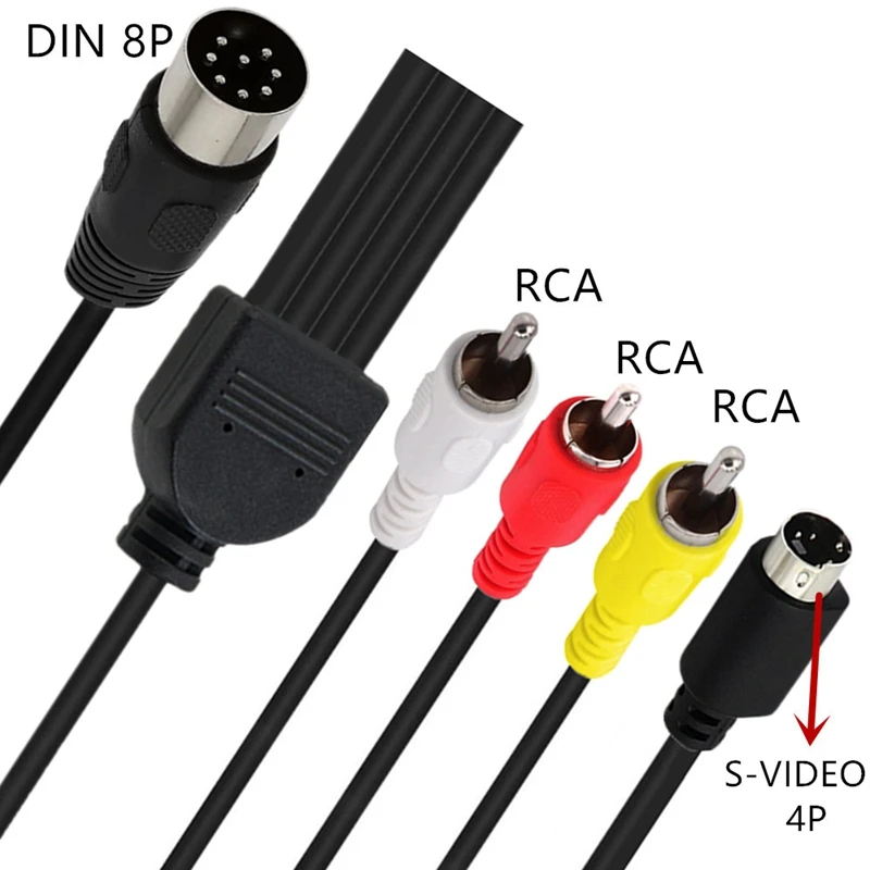 Din 8 Pin to S-video 4P Male 3 - Musical Instrument Videos 评论和价格