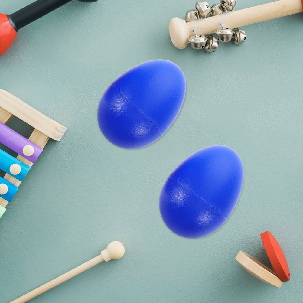 Blue Plastic Egg Shakers Music - Musical Instrument Diy For Kids 评论和价格